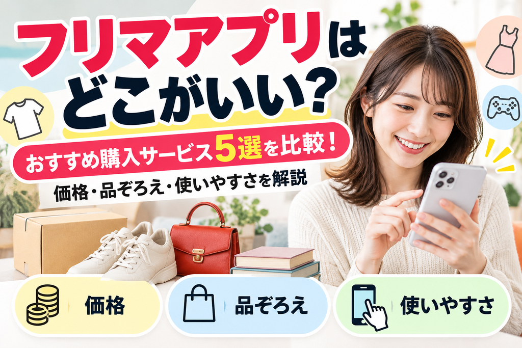 フリマアプリはどこがいい?