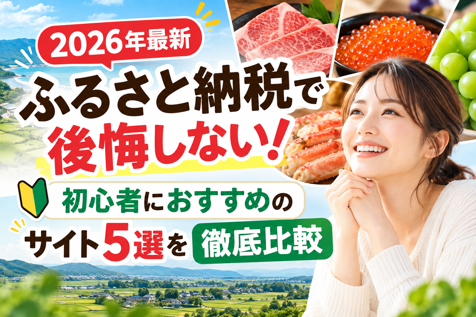 【2026年最新】ふるさと納税で後悔しない!初心者におすすめのサイト5選を徹底比較