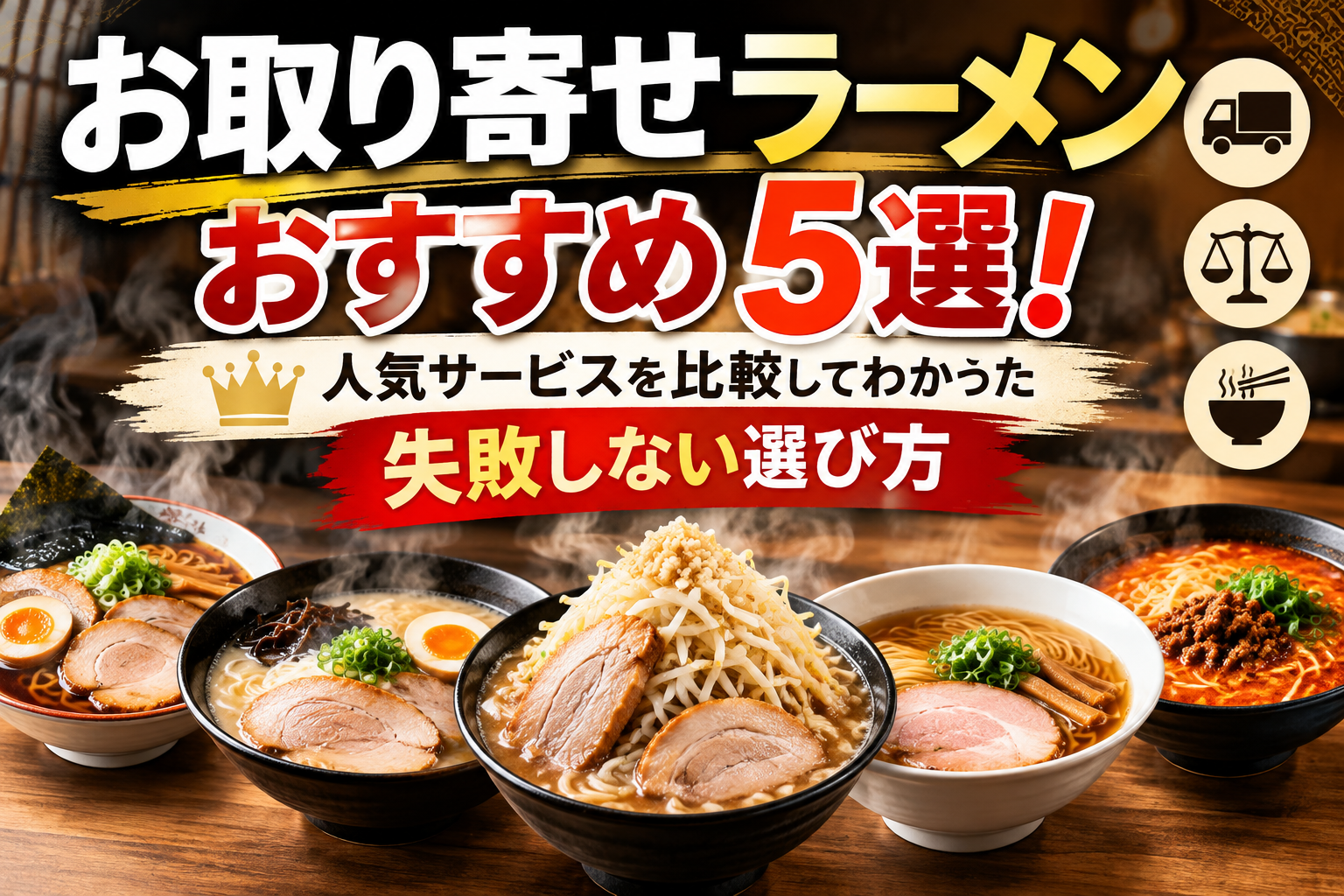 お取り寄せラーメンおすすめ5選!人気サービスを比較してわかった失敗しない選び方